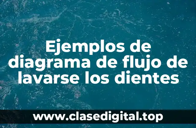 Ejemplos de diagrama de flujo de lavarse los dientes