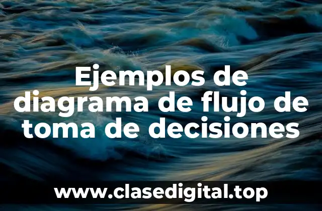 Ejemplos de diagrama de flujo de toma de decisiones