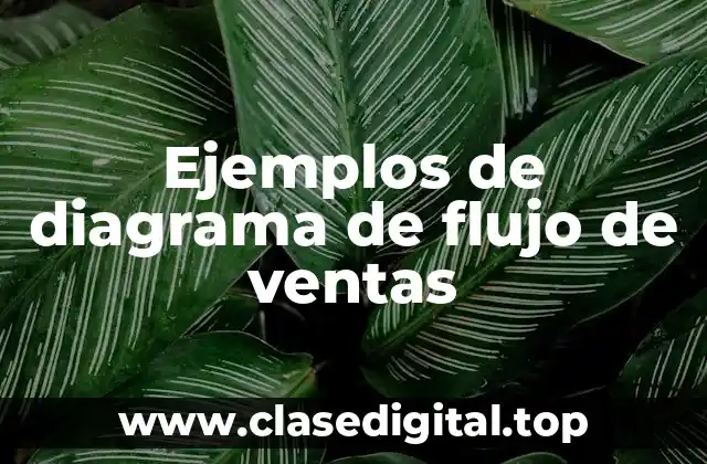 Ejemplos de diagrama de flujo de ventas