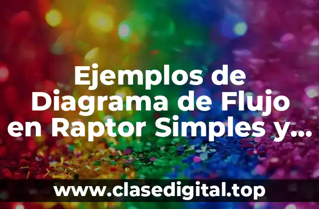 Ejemplos de Diagrama de Flujo en Raptor Simples y Significado