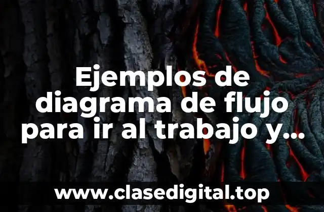 Ejemplos de diagrama de flujo para ir al trabajo