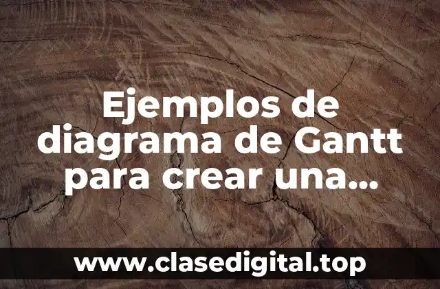 Ejemplos de diagrama de Gantt para crear una empresa