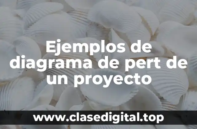 Ejemplos de diagrama de pert de un proyecto