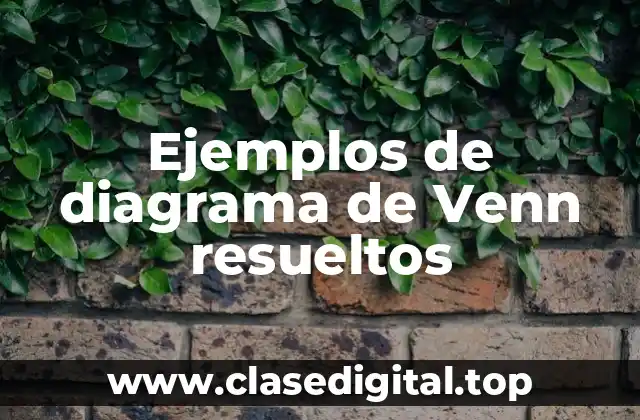 Ejemplos de diagrama de Venn resueltos