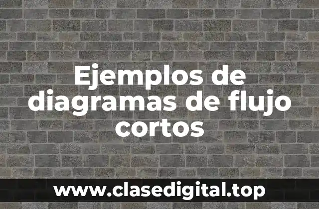 Ejemplos de diagramas de flujo cortos