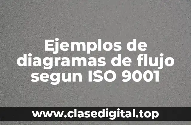 Ejemplos de diagramas de flujo segun ISO 9001