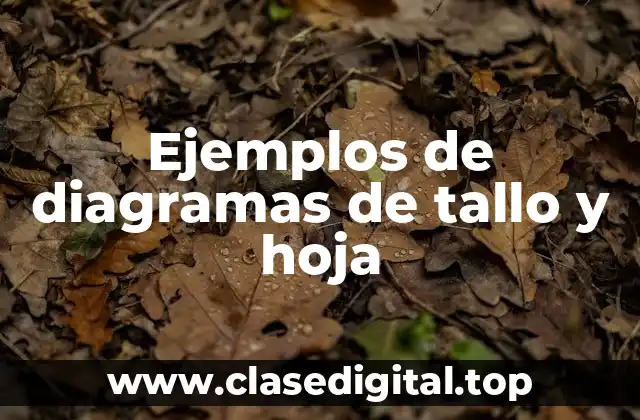 Ejemplos de diagramas de tallo y hoja