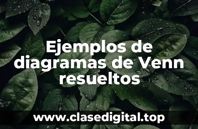 Ejemplos de diagramas de Venn resueltos
