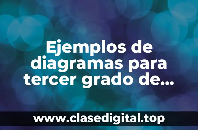 Ejemplos de diagramas para tercer grado de primaria