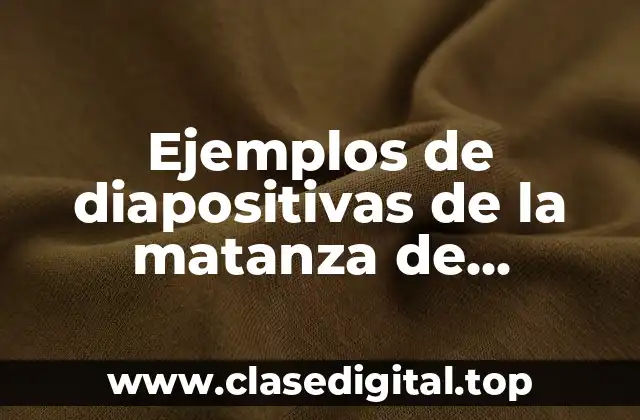 Ejemplos de diapositivas de la matanza de Ayotzinapa