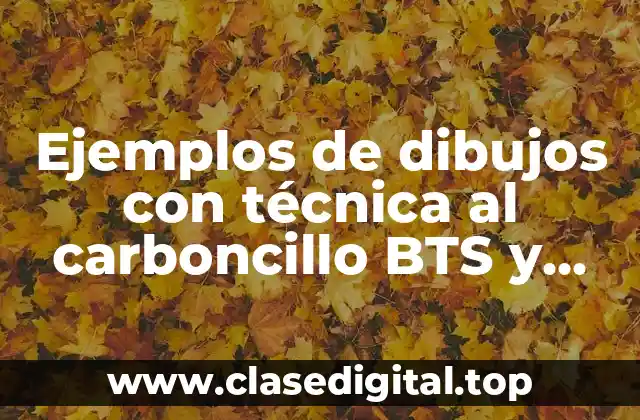 Ejemplos de dibujos con técnica al carboncillo BTS y Significado