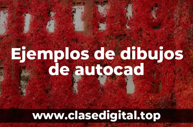 Ejemplos de dibujos de autocad