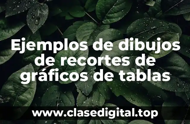 Ejemplos de dibujos de recortes de gráficos de tablas