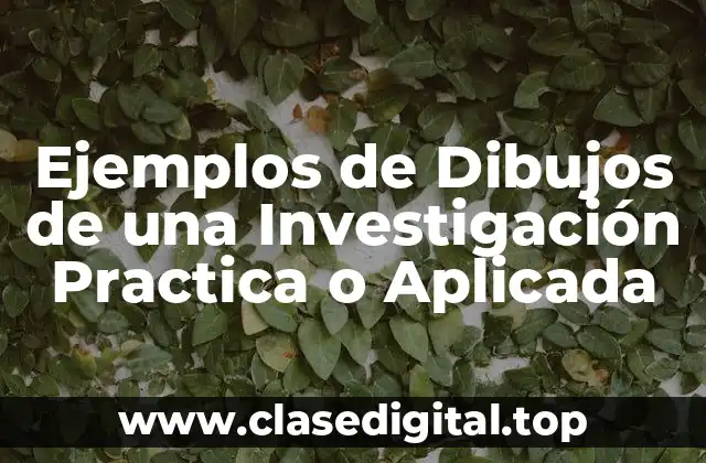 Ejemplos de Dibujos de una Investigación Practica o Aplicada