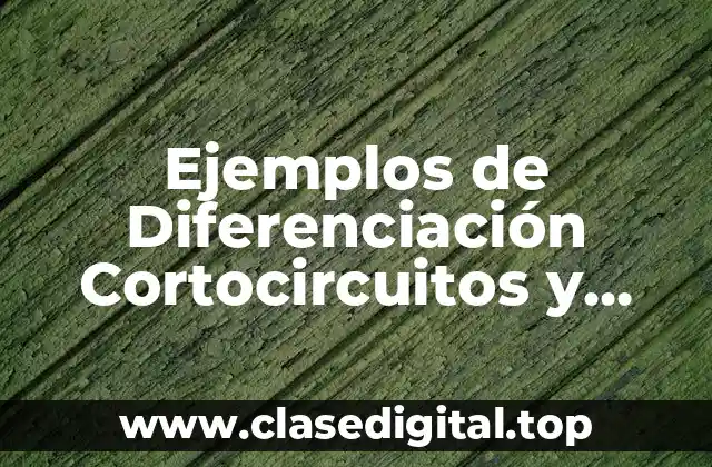 Ejemplos de Diferenciación Cortocircuitos y Significado