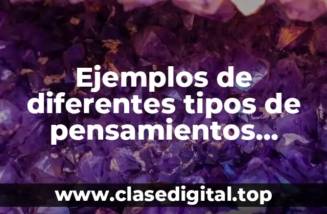 Ejemplos de diferentes tipos de pensamientos teniendo la misma información