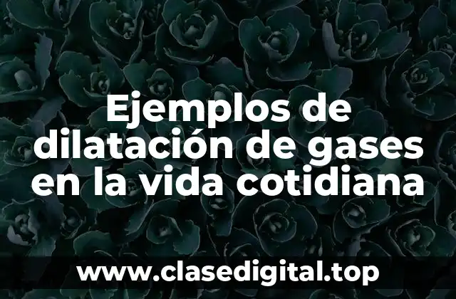 Ejemplos de dilatación de gases