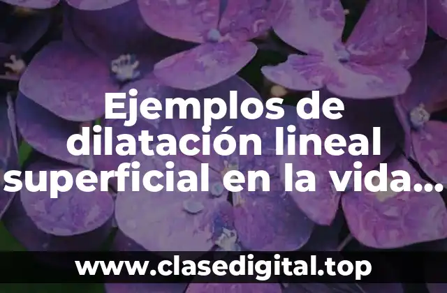 Ejemplos de dilatación lineal superficial en la vida cotidiana