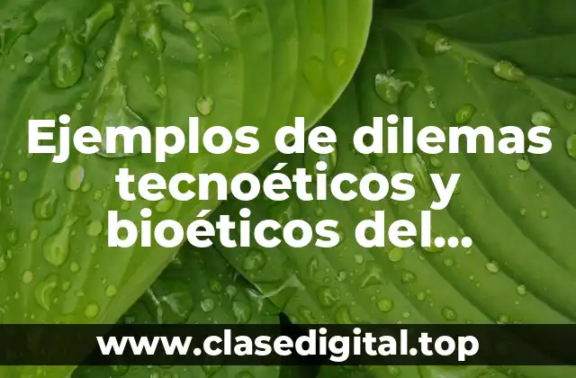 Ejemplos de dilemas tecnoéticos y bioéticos del investigador