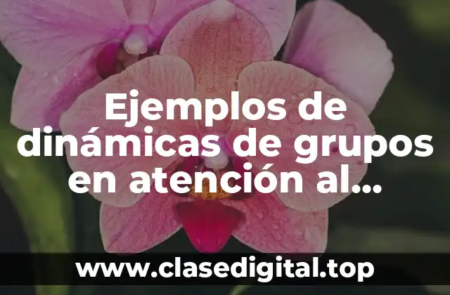 Ejemplos de dinámicas de grupos en atención al cliente