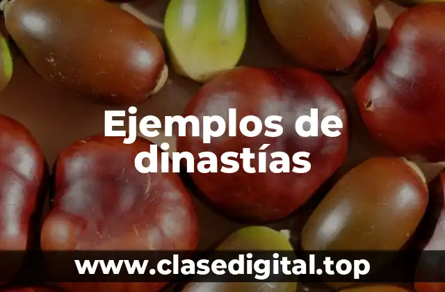 Ejemplos de dinastías