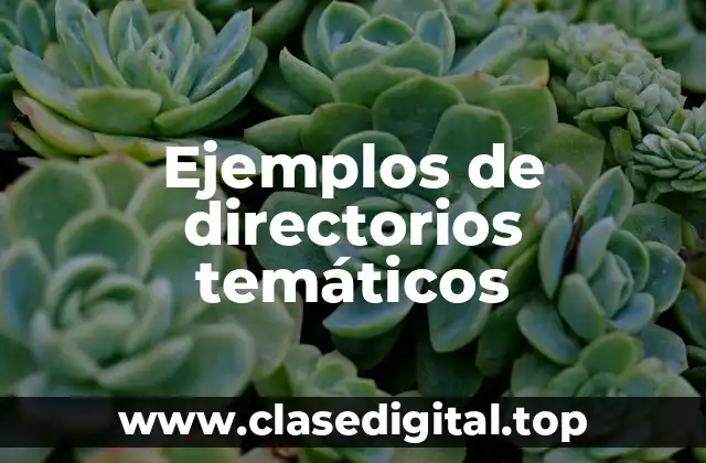 Ejemplos de directorios temáticos
