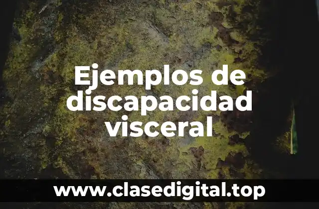 Ejemplos de discapacidad visceral