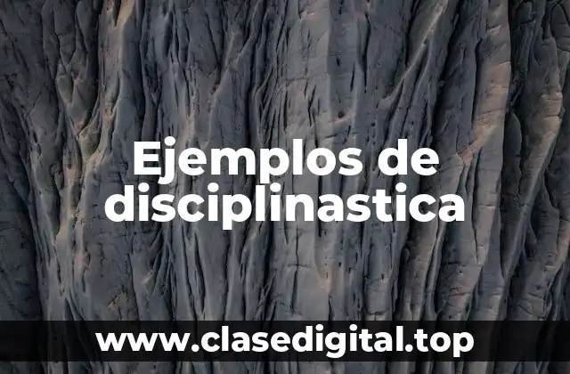 Ejemplos de disciplinastica