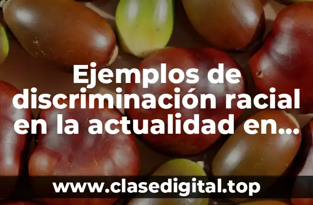 Ejemplos de discriminación racial