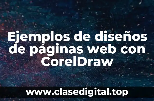 Ejemplos de diseños de páginas web con CorelDraw