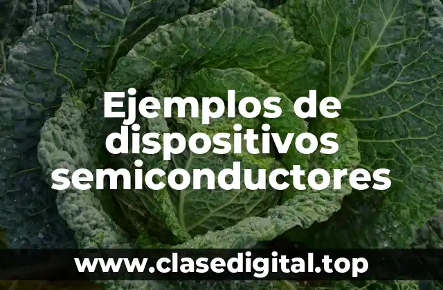 Ejemplos de dispositivos semiconductores
