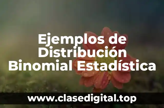 Ejemplos de Distribución Binomial Estadística