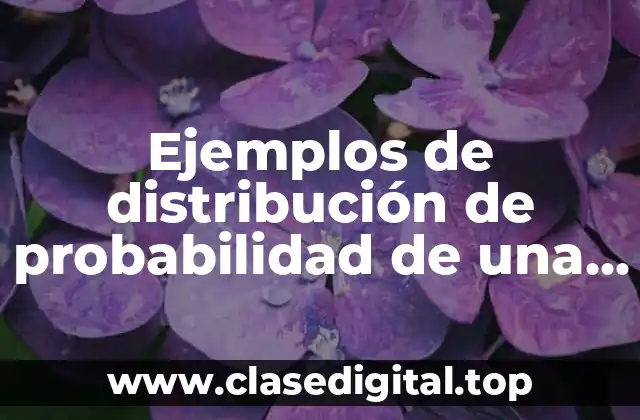 Ejemplos de distribución de probabilidad de una variable aleatoria continua