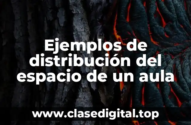 Ejemplos de distribución del espacio de un aula