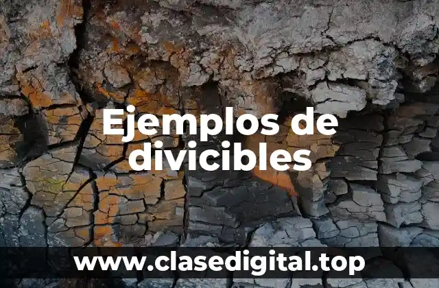 Ejemplos de divicibles