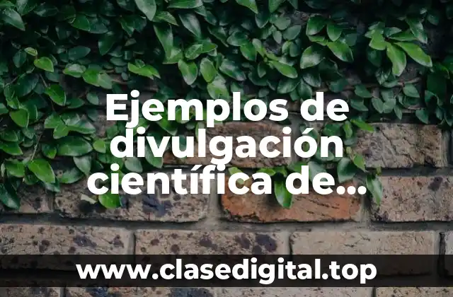Ejemplos de divulgación científica de dinosaurios