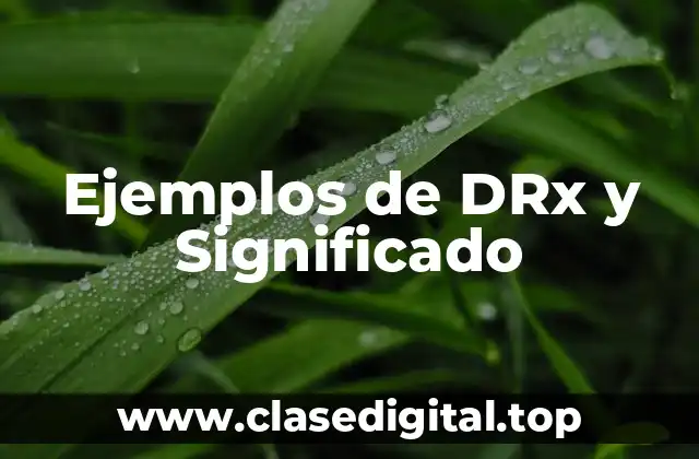 Ejemplos de DRx y Significado