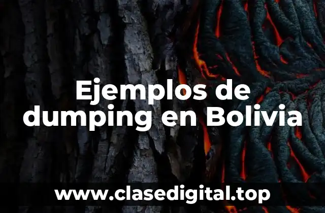 Ejemplos de dumping en Bolivia