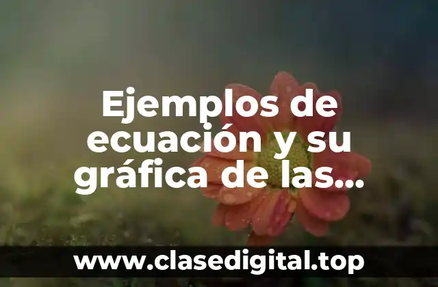 Ejemplos de ecuación y su gráfica de las conicas