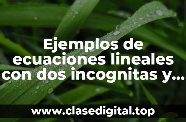 Diferencia entre ecuaciones lineales con dos incognitas y métodos de determinantes