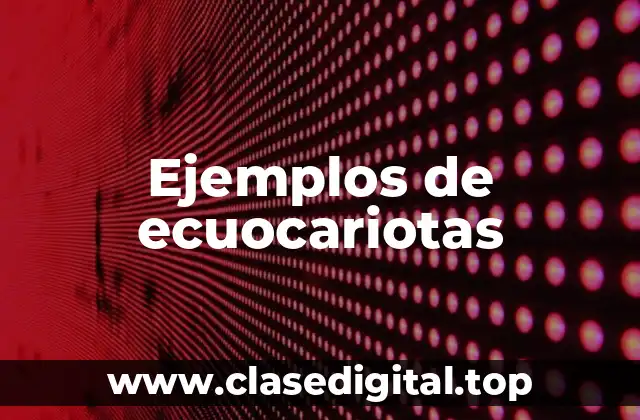 Ejemplos de ecuocariotas