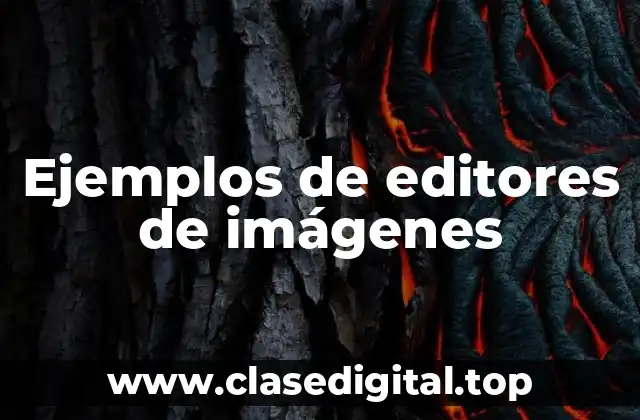 Ejemplos de editores de imágenes