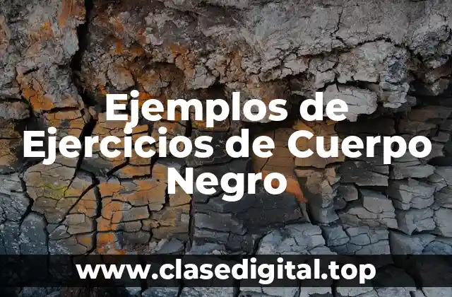 Ejemplos de Ejercicios de Cuerpo Negro