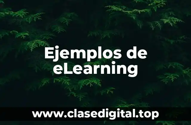 Ejemplos de eLearning