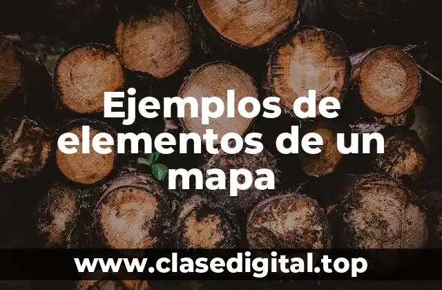 Ejemplos de elementos de un mapa