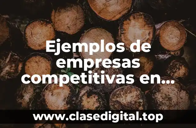 Ejemplos de empresas competitivas en México
