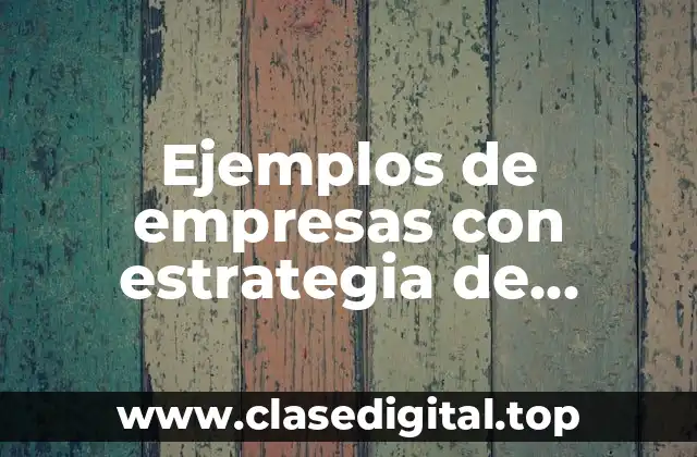 Ejemplos de empresas con estrategia de diferenciación amplia y Significado