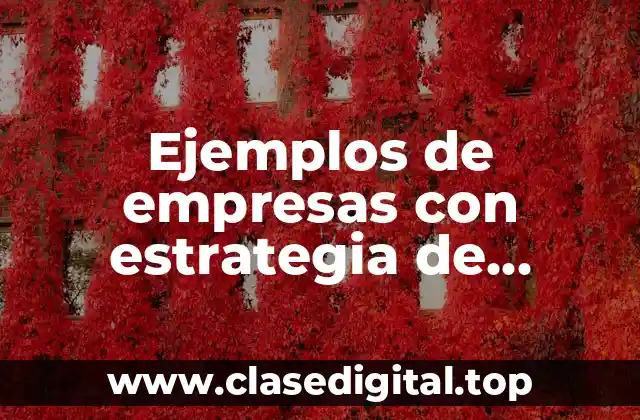 Ejemplos de empresas con estrategia de penetración en el mercado