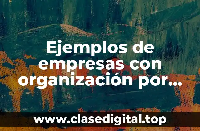 Ejemplos de empresas con organización por redes