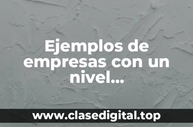 Ejemplos de empresas con un nivel socioeconómico alto